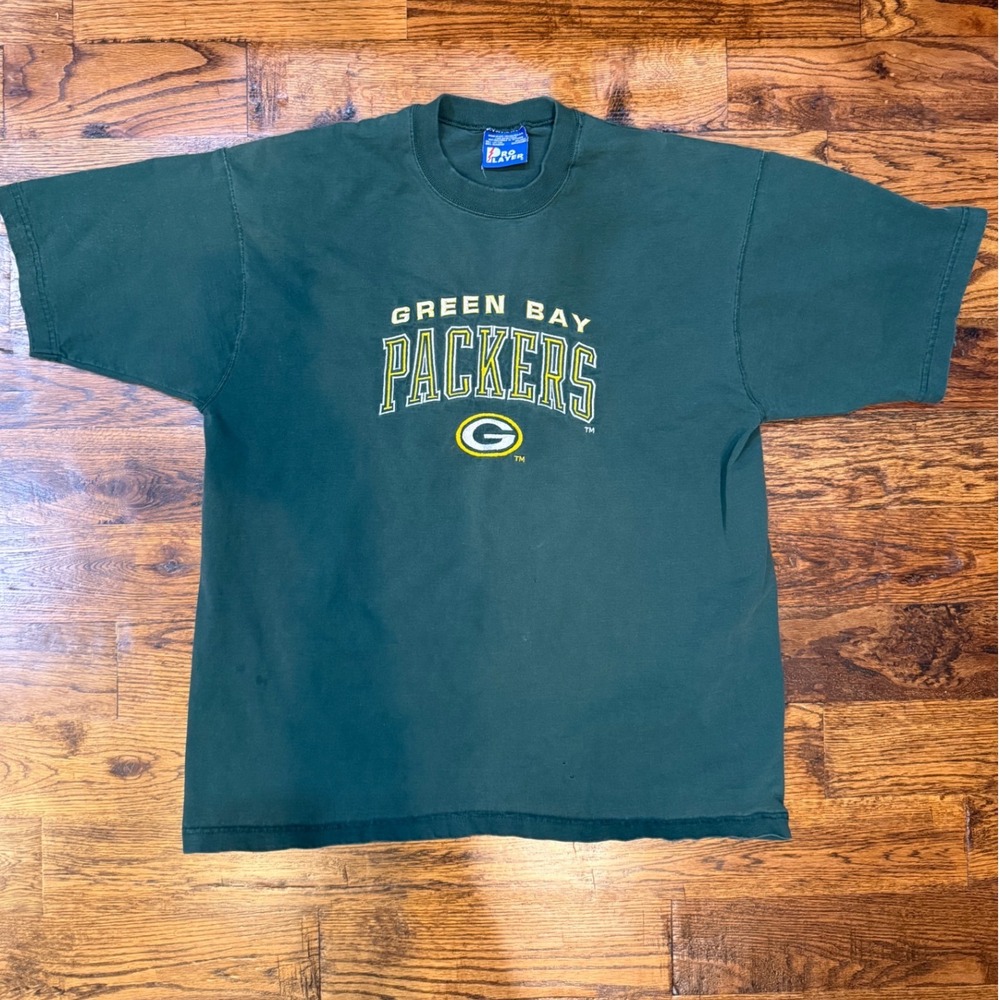 Vintage 90s Green Bay Packers T-Shirt XXL Pro Player Made in USA NFL Heavyweight